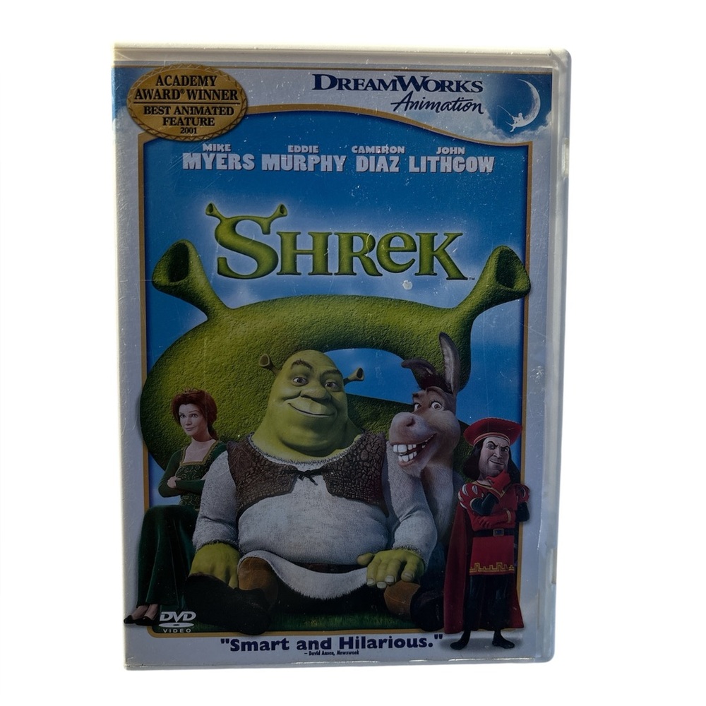 Shrek Dreamworks Animation DVD Video Movie 2001